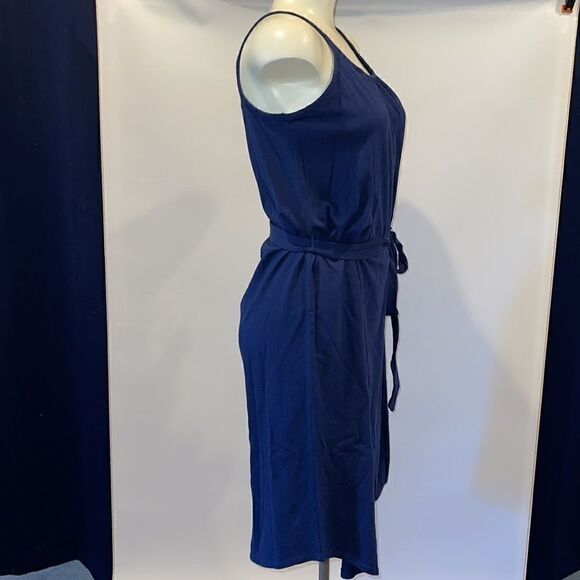 Ana spaghetti strap navy blue lounge dress size xs - Picture 2 of 5